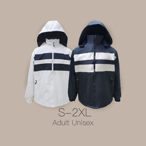 Gift for Friends and Family! Waterproof Windbreaker Jacket with Detachable Hood